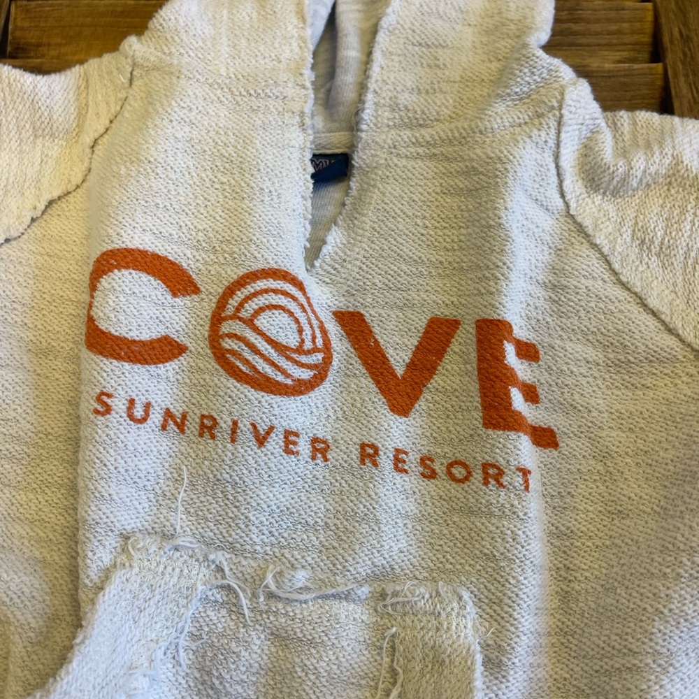 MV Sport Cream Hoodie with Orange Print